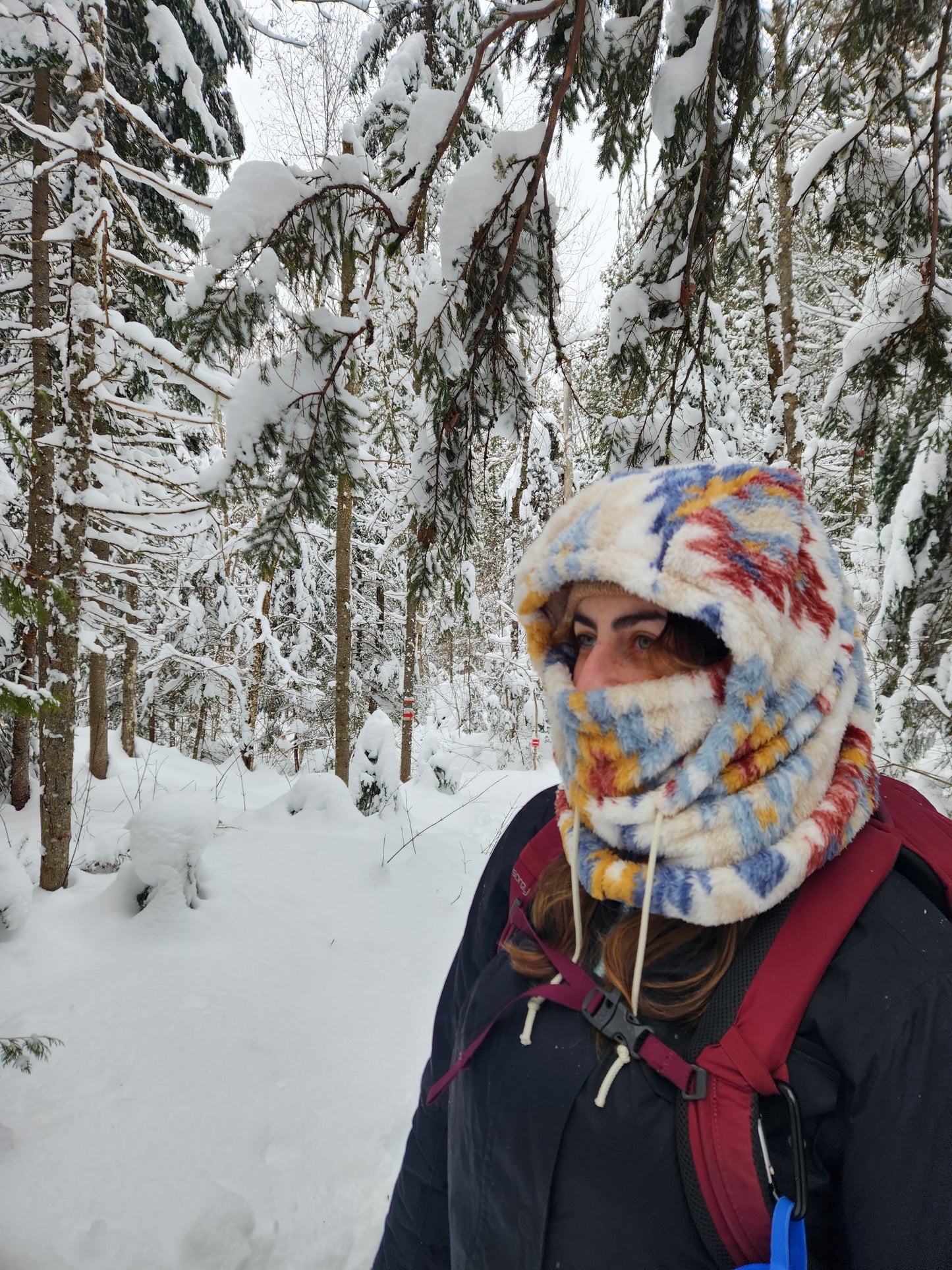 cagoule motifs aztèque