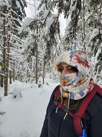 cagoule motifs aztèque